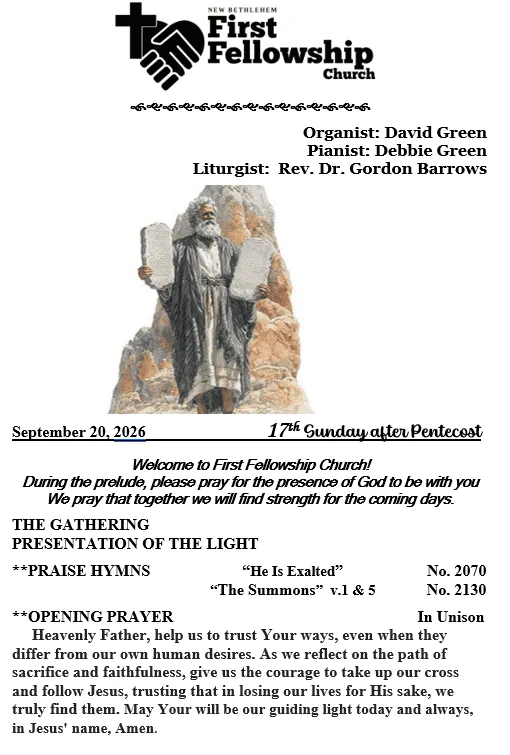 Bulletin page 1