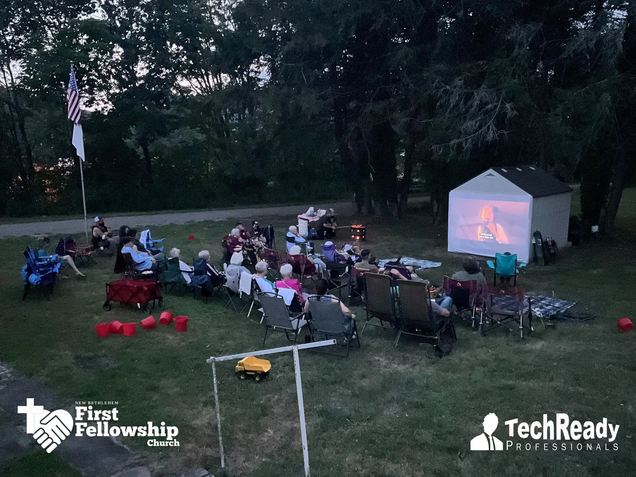 Outdoor movie night